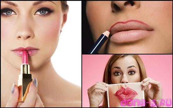 Как с помощью макияжа сделать губы тоньше thumbnail